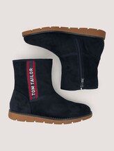 Platte laarzen met logo aan de zijkant - Vrouwen - navy Platte laarzen met logo aan de zijkant - Vrouwen - navy - 13 - TOM TAILOR