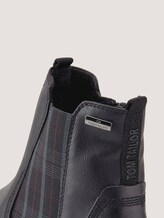 Ankle boot with checked elastic - Women - black Ankle boot with checked elastic - Women - black - 9 - TOM TAILOR