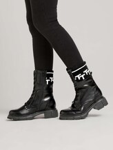 Knit-trimmed boot - Women - black Knit-trimmed boot - Women - black - 5 - TOM TAILOR Denim