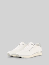 TOM TAILOR Damen Sneaker mit Mesh-Einsatz, weiß, Uni, Gr. 36