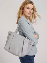 Miri Shopper mit Ziergürtel - Frauen - light grey Miri Shopper mit Ziergürtel - Frauen - light grey - 5 - TOM TAILOR