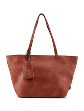 TOM TAILOR Damen Rubiana Verstellbarer Shopper, braun, Gr. ONESIZE