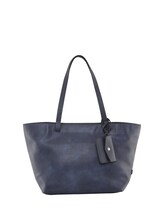 TOM TAILOR Damen Rubiana Shopper, blau, Uni, Gr. ONESIZE