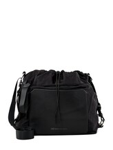 TOM TAILOR DENIM Damen Alma Hobo bag/ Backpack Beutel mit Kordelzugverschluss und Vortasche mit Reißverschluss, blau, Gr. ONESIZE