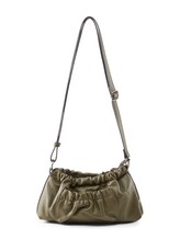 TOM TAILOR DENIM Damen Fiona Umhängetasche mit Raffung, grün, Gr. ONESIZE
