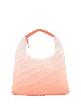 TOM TAILOR DENIM Damen Lexa Shopper mit Logo Stickerei, rosa, Farbverlauf / Dip-Dye, Gr. ONESIZE