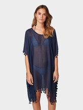 Tunic with tassels - Women - dress blue Tunic with tassels - Women - dress blue - 1 - TOM TAILOR