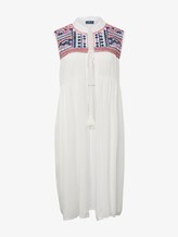 Lange Tunika mit Stickereien - Frauen - white/multicolor Lange Tunika mit Stickereien - Frauen - white/multicolor - 7 - TOM TAILOR