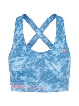 TOM TAILOR Damen Atmungsaktiver Sport-BH, blau, Print, Gr. XS