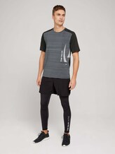 Running leggings with a logo print - Men - black Running leggings with a logo print - Men - black - 3 - Tom Tailor E-Shop Kollektion