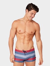 Striped swimming trunks - Men - navy/multicolor Striped swimming trunks - Men - navy/multicolor - 1 - TOM TAILOR