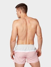 Swimming trunks with block stripes - Men - coral/white Swimming trunks with block stripes - Men - coral/white - 2 - TOM TAILOR