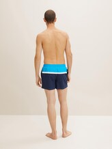 Swimming trunks with block stripes - Men - navy/white Swimming trunks with block stripes - Men - navy/white - 2 - TOM TAILOR