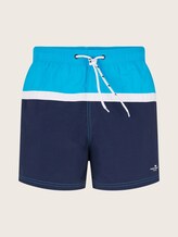 Swimming trunks with block stripes - Men - navy/white Swimming trunks with block stripes - Men - navy/white - 7 - TOM TAILOR