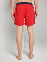 Zwembroek met contrasterende tailleband - Mannen - poppy red Zwembroek met contrasterende tailleband - Mannen - poppy red - 2 - TOM TAILOR