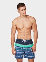 Gemusterte Badehose - Männer - navy/green Gemusterte Badehose - Männer - navy/green - 1 - TOM TAILOR