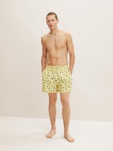Badehose mit Palmenmuster - Männer - yellow Badehose mit Palmenmuster - Männer - yellow - 1 - TOM TAILOR
