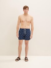 Badehose mit Palmenmuster - Männer - navy Badehose mit Palmenmuster - Männer - navy - 1 - TOM TAILOR