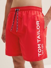 Badehose mit großem Schrift-Print seitlich - Männer - poppy red Badehose mit großem Schrift-Print seitlich - Männer - poppy red - 9 - TOM TAILOR
