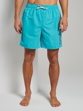 Swimming trunks with a large letter print on the side - Men - ice blue-capri Swimming trunks with a large letter print on the side - Men - ice blue-capri - 1 - TOM TAILOR