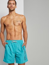 Swimming trunks with a large letter print on the side - Men - ice blue-capri Swimming trunks with a large letter print on the side - Men - ice blue-capri - 5 - TOM TAILOR