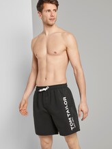 Badehose mit großem Schrift-Print seitlich - Männer - black Badehose mit großem Schrift-Print seitlich - Männer - black - 5 - TOM TAILOR