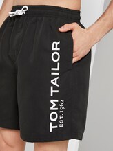 Badehose mit großem Schrift-Print seitlich - Männer - black Badehose mit großem Schrift-Print seitlich - Männer - black - 9 - TOM TAILOR