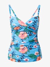 Tankini top with a floral pattern - Women - turquoise/ multicolor Tankini top with a floral pattern - Women - turquoise/ multicolor - 7 - TOM TAILOR