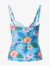Tankini top with a floral pattern - Women - turquoise/ multicolor Tankini top with a floral pattern - Women - turquoise/ multicolor - 8 - TOM TAILOR
