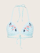 Gestreiftes Triangel-Bikini-Top - Frauen - turquoise/white Gestreiftes Triangel-Bikini-Top - Frauen - turquoise/white - 7 - TOM TAILOR