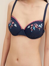 Bikini-Top mit Blumenmuster - Frauen - dress blue Bikini-Top mit Blumenmuster - Frauen - dress blue - 9 - TOM TAILOR