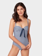 Gestreifter Badeanzug - Frauen - navy/white Gestreifter Badeanzug - Frauen - navy/white - 1 - TOM TAILOR