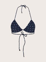 Gemustertes Bikini-Top - Frauen - dress blue Gemustertes Bikini-Top - Frauen - dress blue - 7 - TOM TAILOR