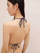 Gemustertes Bikini-Top - Frauen - dress blue Gemustertes Bikini-Top - Frauen - dress blue - 9 - TOM TAILOR