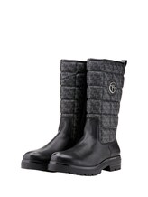 TOM TAILOR Damen Gemusterte Stiefel, schwarz, Gemustert, Gr. 38