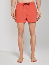 Swimming shorts with a badge - Men - coral Swimming shorts with a badge - Men - coral - 1 - TOM TAILOR