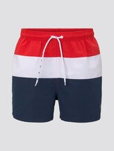Striped swimming shorts - Men - poppy red Striped swimming shorts - Men - poppy red - 7 - TOM TAILOR