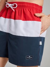 Striped swimming shorts - Men - poppy red Striped swimming shorts - Men - poppy red - 9 - TOM TAILOR