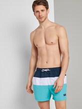 Gestreifte Badeshorts - Männer - dress blue Gestreifte Badeshorts - Männer - dress blue - 5 - TOM TAILOR