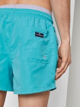 Swimming shorts with a shimmering waistband - Men - turquoise Swimming shorts with a shimmering waistband - Men - turquoise - 9 - TOM TAILOR