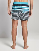 Gestreifte Badeshorts - Männer - turquoise/navy Gestreifte Badeshorts - Männer - turquoise/navy - 2 - TOM TAILOR