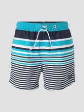Gestreifte Badeshorts - Männer - turquoise/navy Gestreifte Badeshorts - Männer - turquoise/navy - 7 - TOM TAILOR