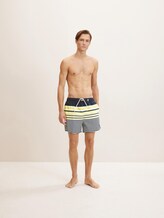 Gestreifte Badeshorts - Männer - dress blue Gestreifte Badeshorts - Männer - dress blue - 1 - TOM TAILOR