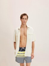 Gestreifte Badeshorts - Männer - dress blue Gestreifte Badeshorts - Männer - dress blue - 5 - TOM TAILOR