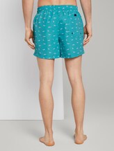Gemusterte Badeshorts - Männer - turquoise/white Gemusterte Badeshorts - Männer - turquoise/white - 2 - TOM TAILOR
