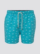 Gemusterte Badeshorts - Männer - turquoise/white Gemusterte Badeshorts - Männer - turquoise/white - 7 - TOM TAILOR
