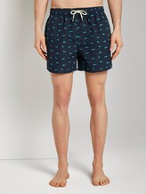 Gemusterte Badeshorts - Männer - dress blue Gemusterte Badeshorts - Männer - dress blue - 1 - TOM TAILOR
