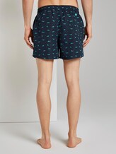 Gemusterte Badeshorts - Männer - dress blue Gemusterte Badeshorts - Männer - dress blue - 2 - TOM TAILOR