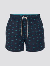 Gemusterte Badeshorts - Männer - dress blue Gemusterte Badeshorts - Männer - dress blue - 7 - TOM TAILOR