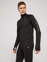 Stretch Langarmshirt mit Reißverschluss - Männer - black Stretch Langarmshirt mit Reißverschluss - Männer - black - 5 - Tom Tailor E-Shop Kollektion